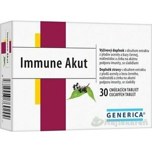 GENERICA Immune Akut cmúľacie tablety, 30 tbl vyobraziť
