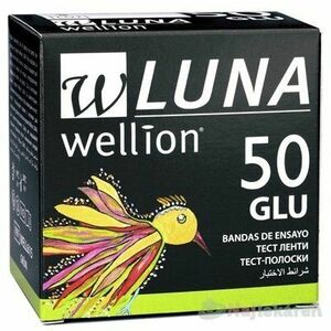 Wellion Luna GLU testovacie prúžky k prístroju 50 ks vyobraziť