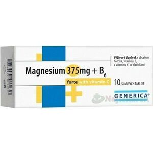 GENERICA Magnesium 375 mg + B6 forte s vitamínom C vyobraziť