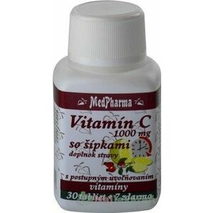 MedPharma Vitamín C 1 000mg so šípkami 37 tabliet vyobraziť