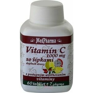 MedPharma Vitamín C 500mg so šípkami 67 tabliet vyobraziť