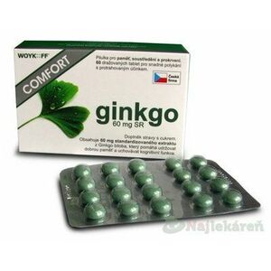 ginkgo COMFORT 60 mg SR - Woykoff na udržanie správnych duševných funkcii, 60ks vyobraziť