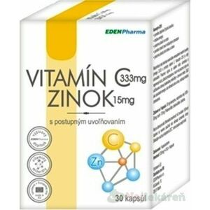EdenPharma Vitamín C + Zinok 30 kapsúl vyobraziť