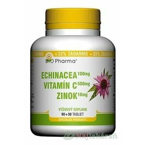 Bio Pharma Echinacea Vitamín C Zinok 120 tabliet vyobraziť