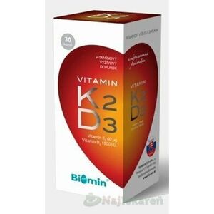 Biomin Vitamín K2 + vitamín D3 30 cps vyobraziť