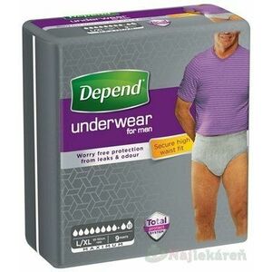 DEPEND MAXIMUM L/XL pre mužov, naťahovacie nohavičky (veľ. L/XL) 9ks vyobraziť
