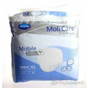 MoliCare Premium Mobile 6 kvapiek XL modré, plienkové nohavičky naťahovacie, 14ks vyobraziť