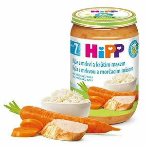 HiPP Bio príkrm ryža s mrkvou a morčacím mäsom 220g vyobraziť