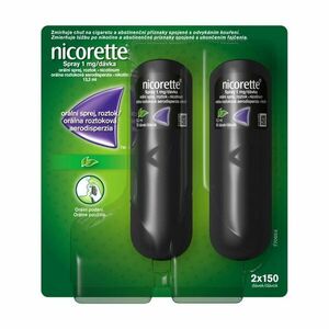 Nicorette Spray 1mg/dávka proti fajčeniu 2x13, 2ml - Nicorette Spray 1mg/dávka aer.ora.2 x 13, 2 ml/150dávok vyobraziť