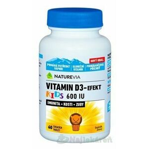 Swiss Vitamin D Kids Chew 600 IU žuvacie pastilky 60 ks vyobraziť