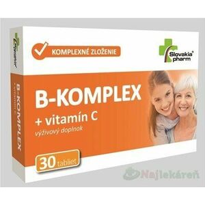 Slovakiapharm B-KOMPLEX + vitamín C tbl 30 ks vyobraziť