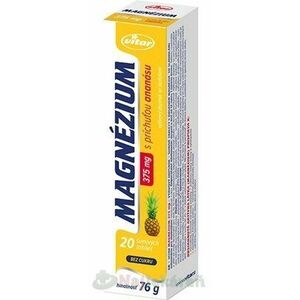 VITAR MAGNÉZIUM 375 mg s príchuťou ananásu 20 ks vyobraziť