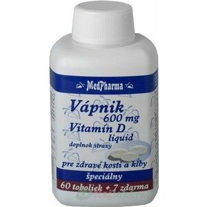 MedPharma VÁPNIK 600 mg + Vitamín D liq. vyobraziť