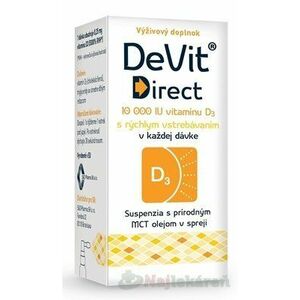 S&D Pharma, DeVit Direct 10 000 IU sprej 6 ml vyobraziť