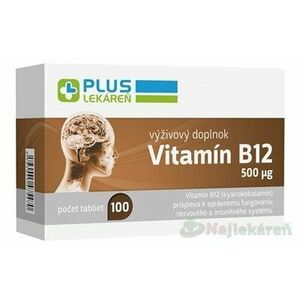 Plus Lekáreň Vitamín B12 500 µg tbl 100 ks vyobraziť