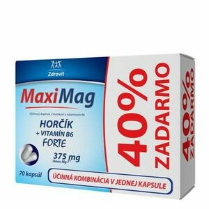 Zdrovit MaxiMag Horčík + Vitamín B6 forte 70 cps, Akcia vyobraziť