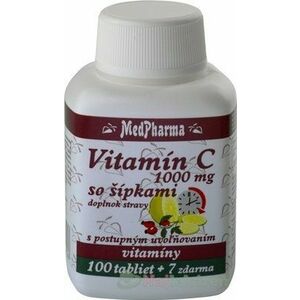 MedPharma Vitamín C 1000 mg s šípky 107 tabliet vyobraziť