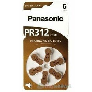 Panasonic baterie do naslouchadel 6ks PR312(PR41) vyobraziť