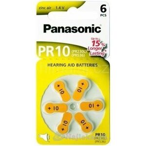 Panasonic baterie do naslouchadel 6ks PR10(PR230L) vyobraziť