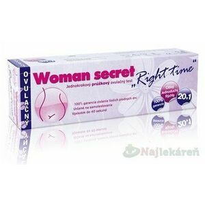 Woman secret RIGHT TIME ovulačný test 1x20ks - Woman Secret Right Time ovulačný test 20 ks vyobraziť