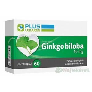 PLUS LEKÁREŇ Ginkgo biloba 60 mg 1x60 ks vyobraziť