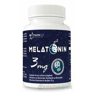 NUTRICIUS Melatonín 3 mg 60 tabliet, Akcia vyobraziť