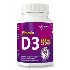 Nutricius Vitamín D3 EXTRA 2500IU 90 tabliet vyobraziť