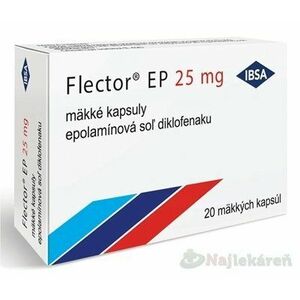 Flector EP 25 mg na bolesť kĺbov, svalov a šliach 20 kapsúl vyobraziť