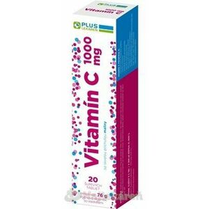 PLUS LEKÁREŇ Vitamín C 1000 mg príchuť malina - Plus Lekáreň Vitamín C 1000 mg príchuť malina 20 tabliet vyobraziť