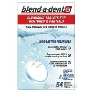 Blend-a-Dent ČISTIACE TABLETY na zubné protézy 54 ks vyobraziť