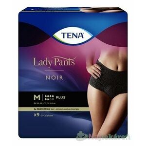 TENA Lady Pants Plus Noir M čierne dámske naťahovacie inkontinenčné nohavičky 9ks vyobraziť