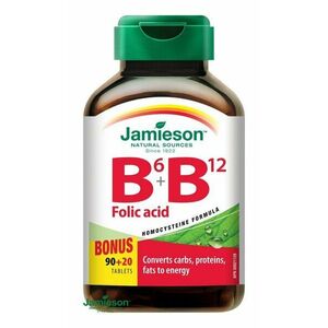 Jamieson VitamÍny b6, b12 a kyselina listovÁ vyobraziť