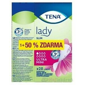 TENA Lady SLIM ULTRA MINI 28ks +14ks(50% zadarmo) inkontinenčné slipové vložky 1set vyobraziť