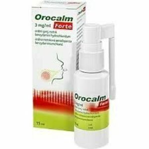 Orocalm Forte 3 mg/ml proti bolesti a opuchu hrdla 15 ml vyobraziť