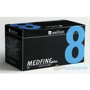 Wellion MEDFINE plus Penneedles 8mm ihla na aplikáciu inzulínu pomocou pera 100ks - Wellion MEDFINE plus Penneedles 8 mm ihla na aplikáciu inzulínu pomocou pera 1x100 ks vyobraziť