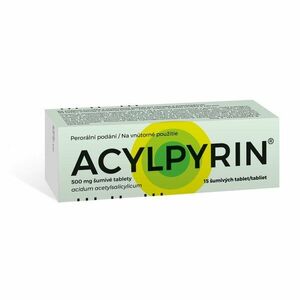 Acylpyrin 500mg proti bolesti a horúčke 15 šumivých tabliet, Akcia vyobraziť