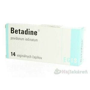 Betadine 200 mg vaginálne čapíky 14 ks vyobraziť