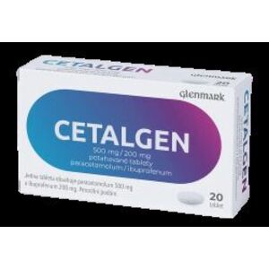 CETALGEN 500 mg/200 mg na bolesť 20 tabliet, Akcia Najlekáreň vyobraziť