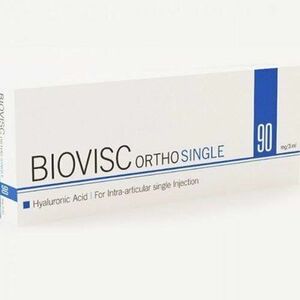 Biovisc Ortho Single Roztok viskoelastický - Biovisc Ortho Plus Roztok viskoelastický inj 2 ml/40 mg, 2 % natrium hyaluronat, 1 ks vyobraziť