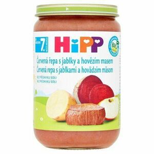 HiPP Príkrm zeleninovo-mäsový Červená repa s jablkami a hovädzím mäasom 220g vyobraziť