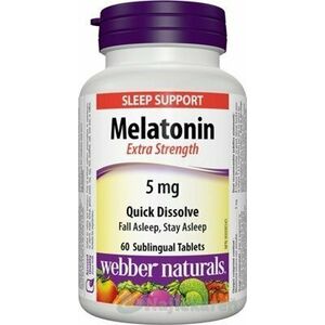 Webber Naturals Melatonín 5 mg 60 tabliet, Akcia vyobraziť
