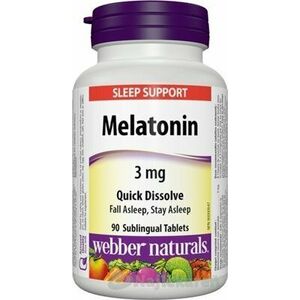 Webber Naturals Melatonin 3 mg 90 tabliet, Akcia vyobraziť