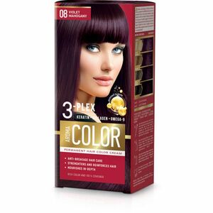 Farba na vlasy - fialový mahagón č.08 Aroma Color vyobraziť