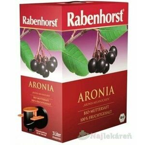 Rabenhorst Arónia 100% šťava Bio 3 l vyobraziť