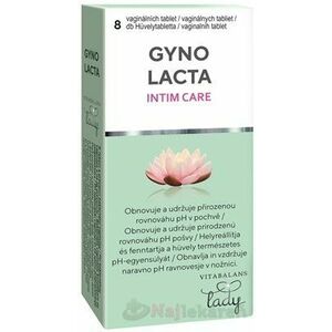 Vitabalans GYNOLACTA INTIM CARE vaginálne tablety 1x8 ks, Akcia vyobraziť