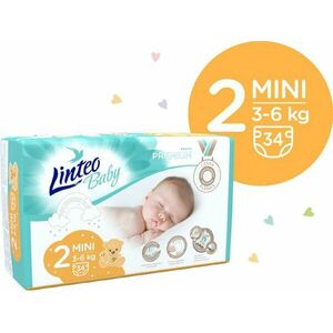 LINTEO BABY Plienky Baby Prémium MINI (3-6 kg) 136 ks vyobraziť