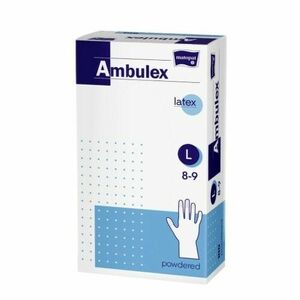 AMBULEX Latexové rukavice veľkosť L 100 kusov vyobraziť