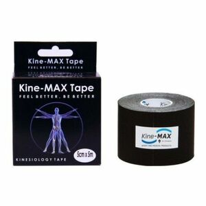KINE-MAX Classic kinesiology tape čierna 5 cm x 5 m 1 kus vyobraziť
