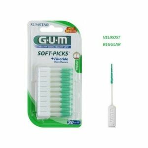 GUM MK Soft-picks s fluoridom 80 kusov vyobraziť