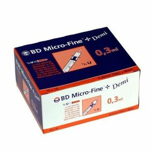 BD Micro fine+ demi inzulínová striekačka U-100 0, 3ml/ 10 x 10kusov vyobraziť